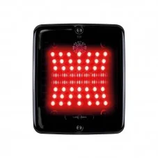 Feu antibrouillard arrière Dark Knight IZE LED carré rouge