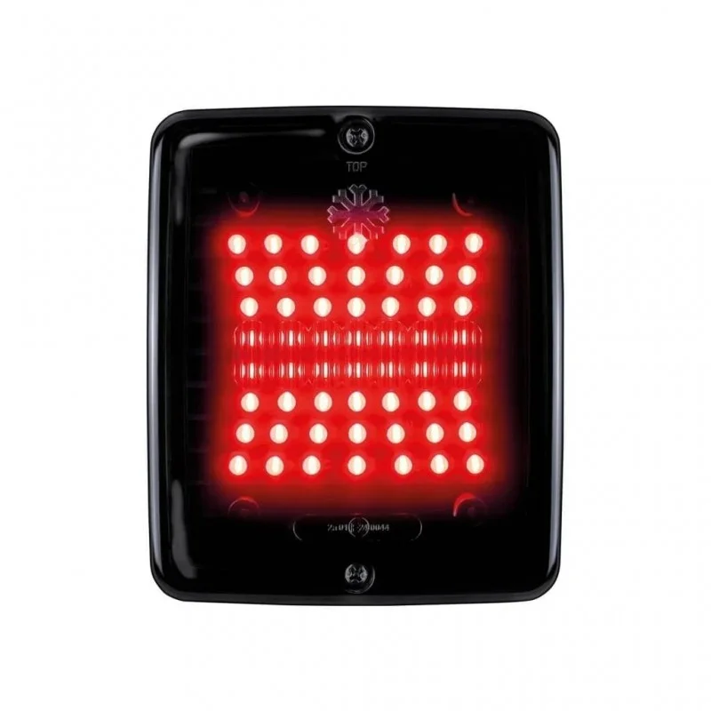 Feu antibrouillard arrière Dark Knight IZE LED carré rouge