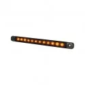 Feu de gabarit plat 12 LED Dark Knight Slim orange