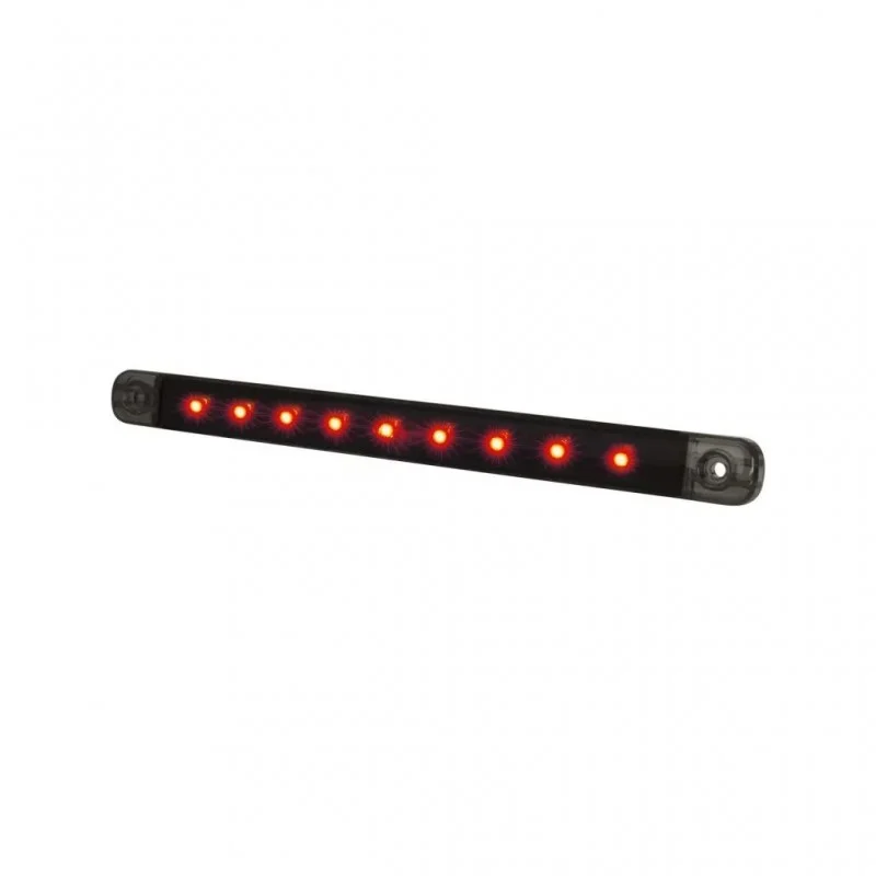 Feu de gabarit plat 9 LED Dark Knight Slim rouge