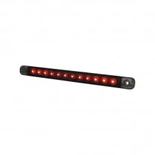 Feu LED arrière / stop 12 LED Dark Knight Slim rouge