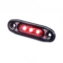 Feu de position LED plat Dark Knight Ultra Slim rouge