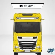 Enseigne lumineuse LEDS Daf XG taille 21 x 137cm