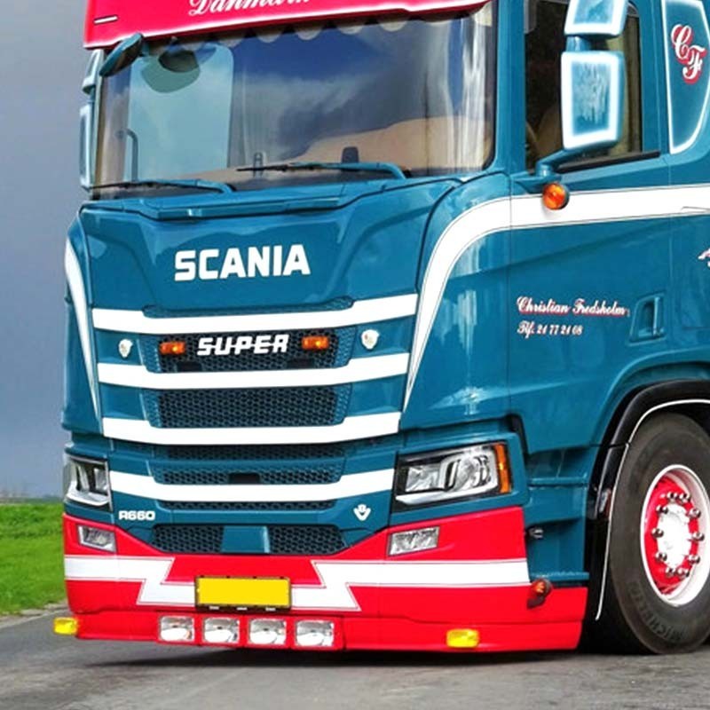 Spoiler 12 cm Scania Next Generation parechoc bas modèle 5 Accesso...