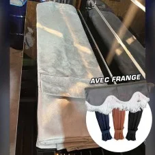 Pack Rideaux et Frange grise pour cabine de Camion