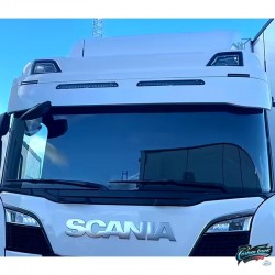 Visière Scania NTG 35cm avec 2 Barres LED Lazer Linear 18 Elite 126W
