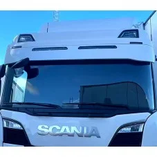 Visière Scania NTG 35cm avec 2 Barres LED Lazer Linear 18 Elite 126W