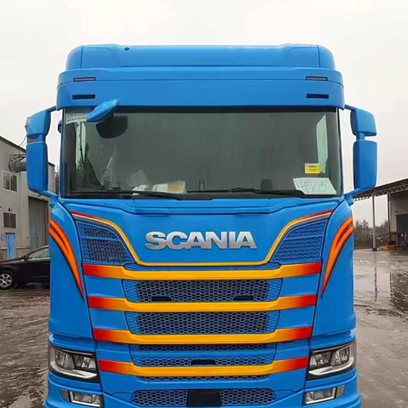 Visière Scania NTG 230x35cm découpe pour 9 veilleuses Accessoire Ca