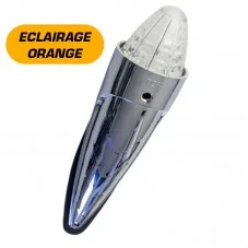 Feu de Gabarit type Torpedo LEDs éclairage orange et cabochon blanc