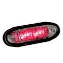 FEU 2 LEDS BOREMAN ROUGE MODELE BAR A ENCASTRER