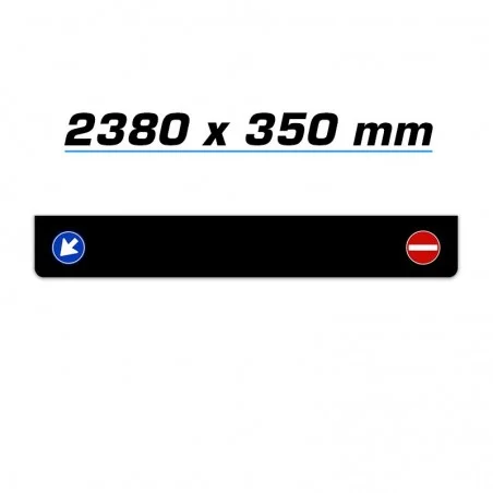 Bavette noire 2380 x 350 avec signalisation