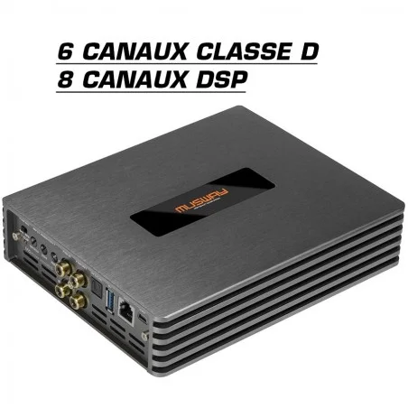Amplificateur Musway 24V 6 canaux classe D et 8 canaux DSP 750 Watts