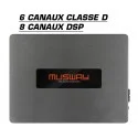 Amplificateur Musway 24V 6 canaux classe D et 8 canaux DSP 750 Watts