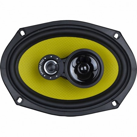 Haut-parleurs Coaxiaux 6x9 Pouces (15x23cm) Pour Voiture - 4 Voies, 280W Crête - Vendu Par Paire Avec Grilles