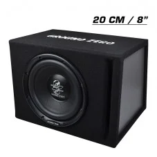 Caisson de Basse actif 12 volts 20 cm 8 pouces avec Subwoofer Iridium 200 Watts