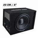 Caisson de Basse actif 12 volts 20 cm 8 pouces avec Subwoofer Iridium 200 Watts