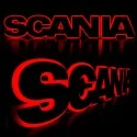Logo de calandre lettrage Scania rouge