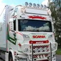 Visière Scania NTG 230x35cm découpe pour 7 veilleuses