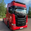 Visière Scania NTG 230x35cm découpe pour 7 veilleuses