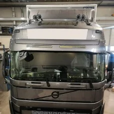 Visière Volvo FH5 FH4 FMX et FM avec 2 Barres LEDs Osram