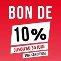 Bon de 10 pourcent valable avant le 30 Juin