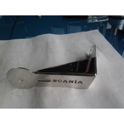 SUPPORT D'ANTENNE INOX POLI SCANIA FIXATION SUR VISIERE