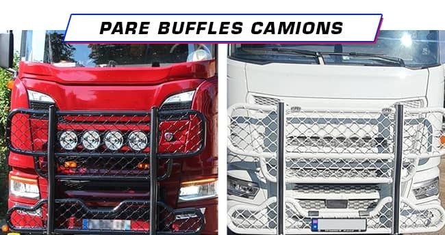 Pare Buffles de Camion en aluminium, équipements de calandre
