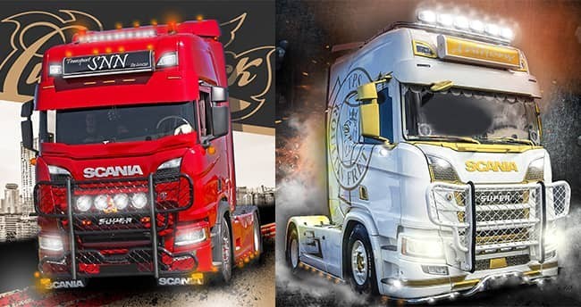 Tuning et accessoires Scania compatibles, équipements poids lourds