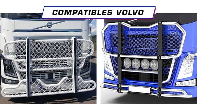 Pare Buffles de camion Volvo compatibles - Aluminium Hypro ou inox