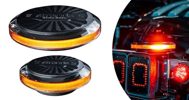 Gyrophares magnétiques LED orange pour professionnel 12V 24V 48V