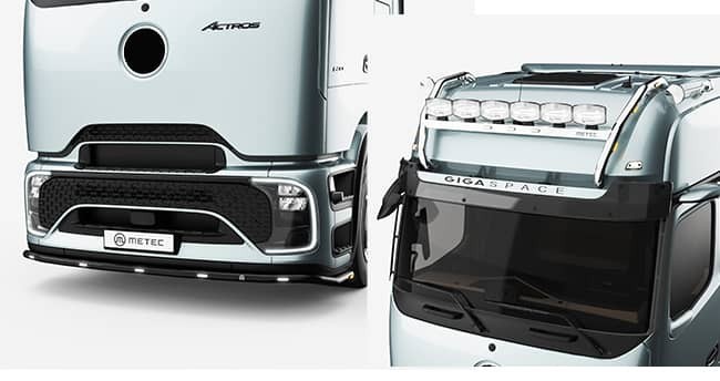 Accessoires Mercedes Actros Pricabin compatibles, tuning Poids Lourd