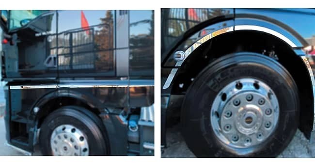 Accessoires inox compatibles Camion M-N TGX, TGL, TGS et TGA