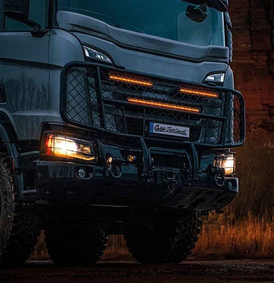 Barre Led Siberia XPA sur camion Scania