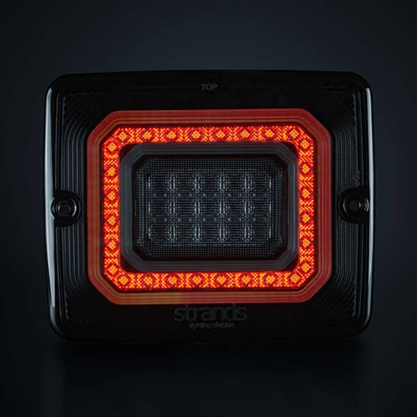 Photo 2 du Feu Arrière carré FOR9T Illusion Recul / Antibrouillard 10-40V