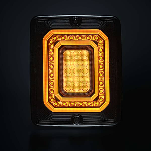 Photo 2 du Feu Arrière carré FOR9T Illusion Clignotant 10-40V