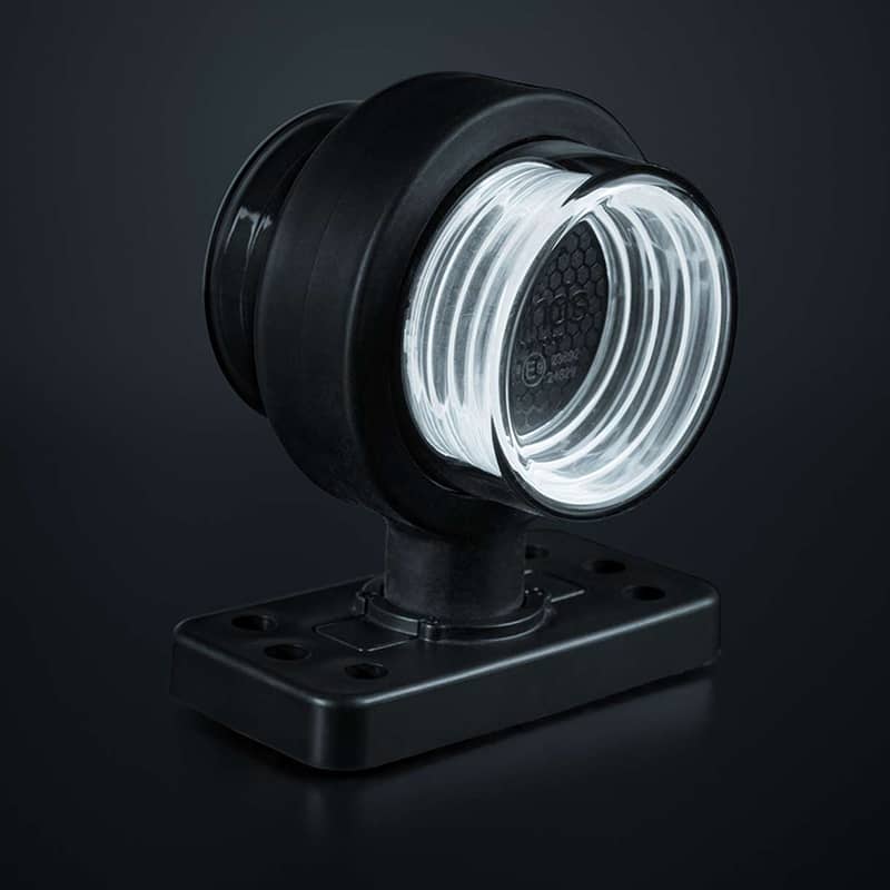 Module Bouliche LED blanc FORT9 Geo avec support court pour Camion Feu Suédois Strands 10-40 volts Strands