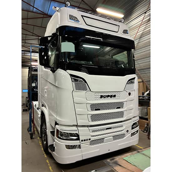 Pare Perroquet Polyester camion Scania Next Generation blanc Plug and Play