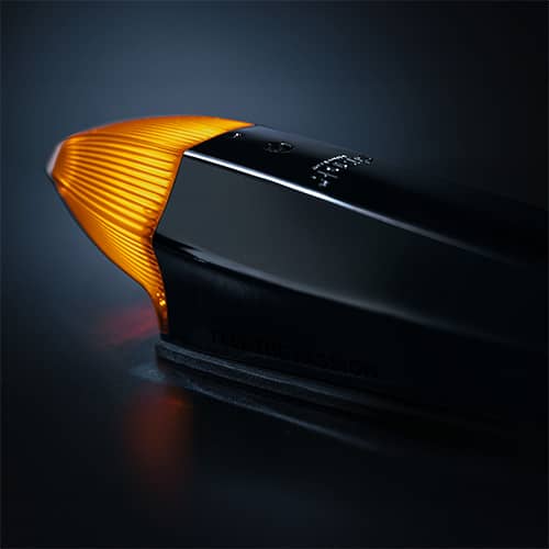 Aperçu Feu orange type Torpedo noir LEDs position et clignotant 10-32 Volts Silver Arrow