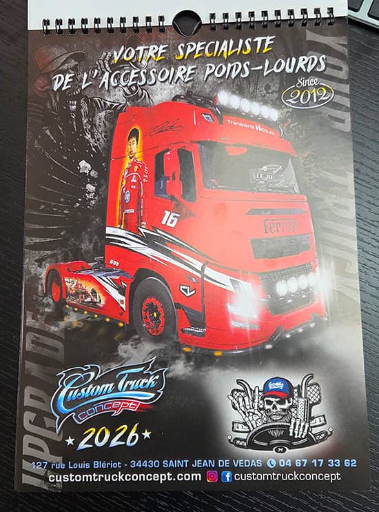Calendrier 2025 Custom Truck Concept page 1 couverture
