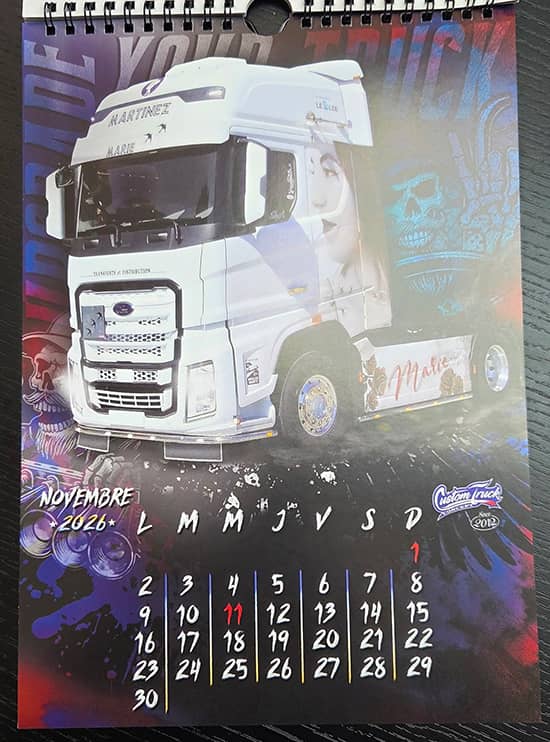 Calendrier 2025 Custom Truck Concept page 12 Novembre