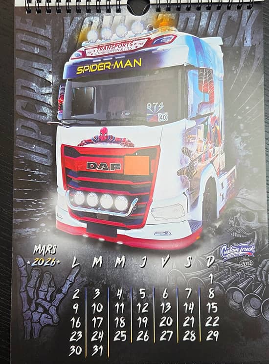 Calendrier 2025 Custom Truck Concept page 4 Mars