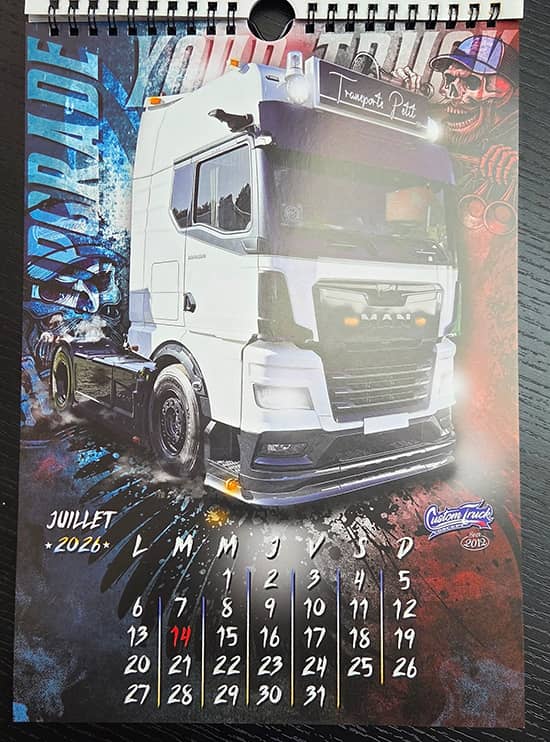 Calendrier 2025 Custom Truck Concept page 8 Juillet