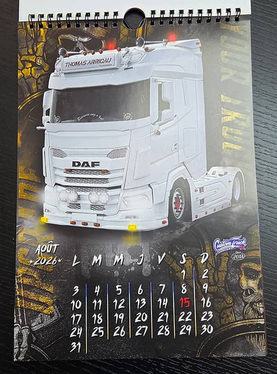 Calendrier 2025 Custom Truck Concept page 9 Août