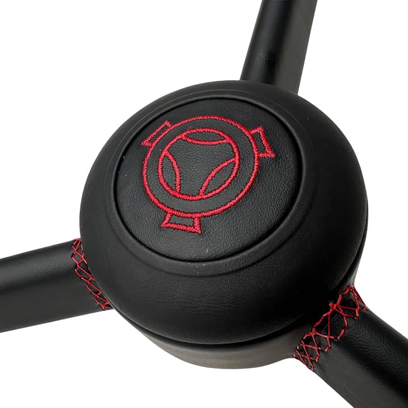 Centre du volant 3 branches 53cm cuir noir avec moyeu Scania