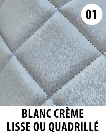 Couleur tapis camion Blanc crème référence 01