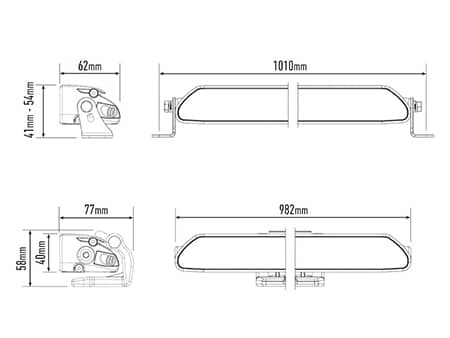 Barre LED Linear-36 Elite 982mm 10-32V photo 3