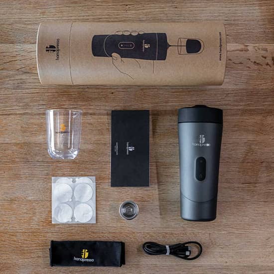 Pièces de la cafetière Expresso Handpresso portable USB sur batterie pour capsules Nespresso