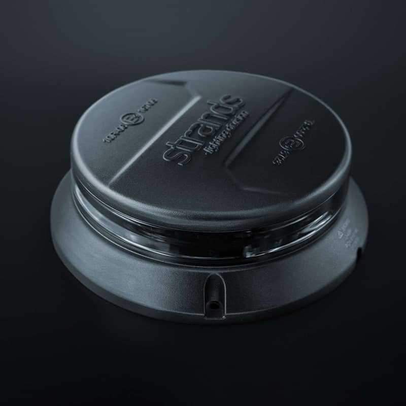 Gyrophare à LEDs Cruise Strands à poser, éclairage orange et lentille sombre