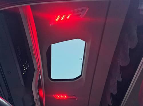 Lumière Kit de Conversion Rouge LED plafonnier cabine poids lourd DAF XG 2021