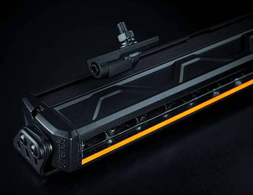 Vue de haut Barre LEDs 10 pouces blanc / orange Firefly 10-48 Volts 72W